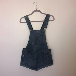 Jean overall shorts